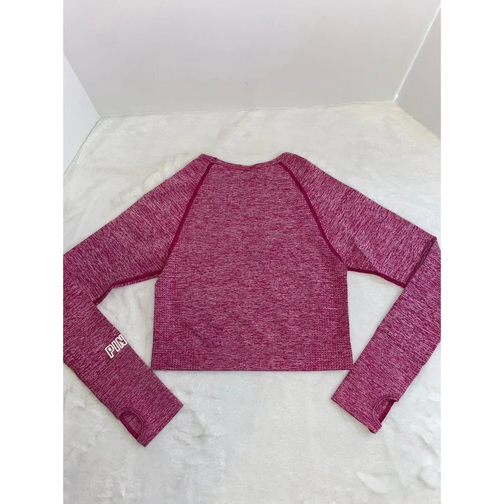 NWT Victoria’s Secret PINK Active Seamless Long Sleeve Top Size Medium